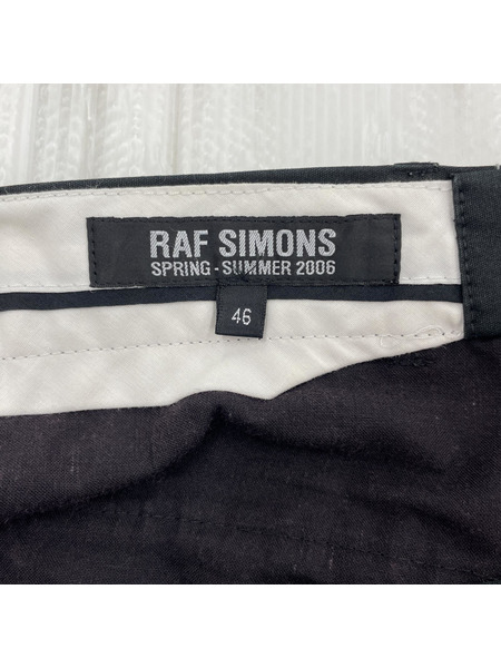 RAF SIMONS 06SS ベルト付 スラックス 黒