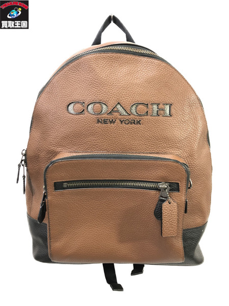 COACH F37802 レザー バックパック 茶