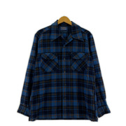 PENDLETON 長袖シャツ 70s Open Coller Check Shirts M BLU/BRW