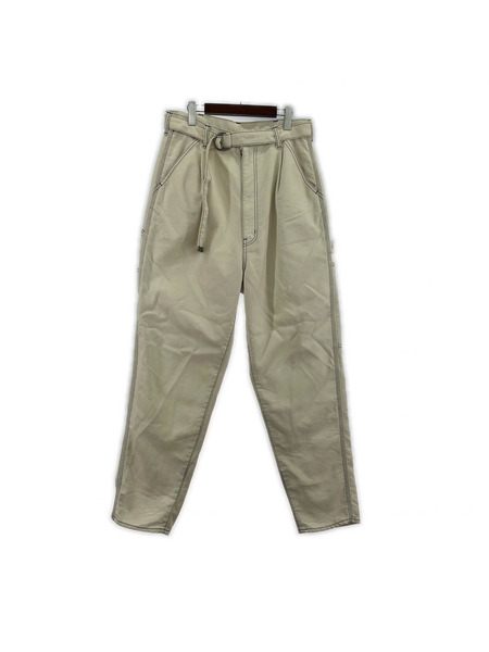 doublet HEAVY TWILL HIGHWAIST WIDE TAPERED 20SS08PT118 白 (M)