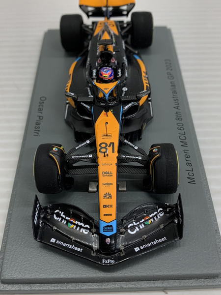 Spark 1/43 #81 McLaren MCL60 8th Australian GP 2023