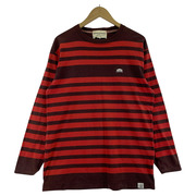 GENERAL RESEARCH 長袖Tシャツ・カットソー ボーダー 840 茶赤