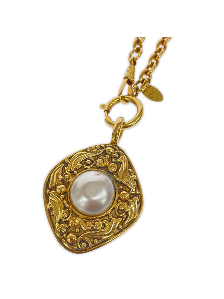 アクセサリー ロングチェーン フェイクパール NC[値下]