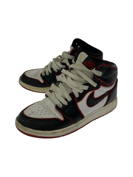 NIKE AIR JORDAN 1 HI OG black/gym red-white