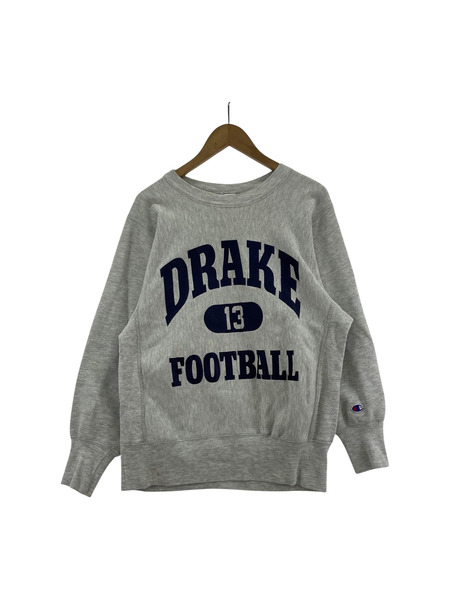 90s Champion DRAKE FOOTBALL リバースウィーブ グレー M