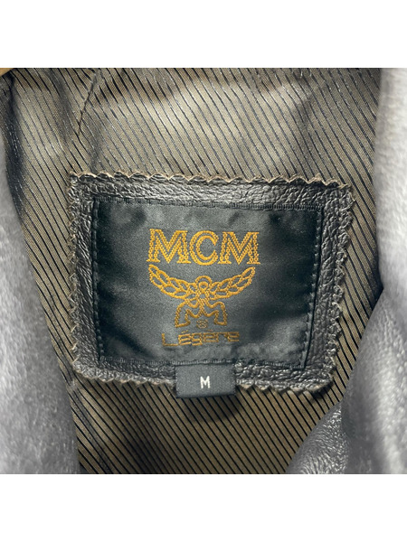 メンズラグ衣料 レザーダウンジャケット M