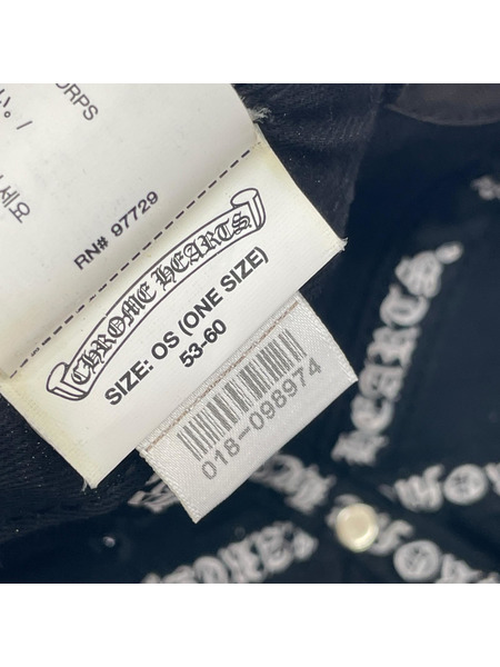 CHROME HEARTS キャップ クロスモチーフキャップ 黒