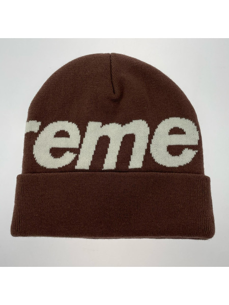 Supreme 25AW Big Logo Beanie Brown ビッグロゴビーニー