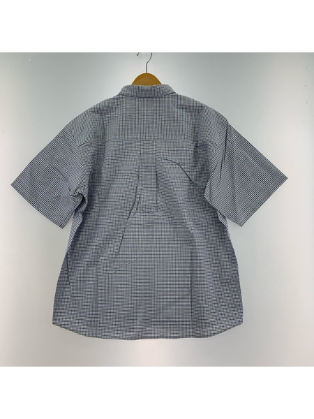 BoTT 半袖シャツ Plaid S/S Shirt L 青 253BoTT40