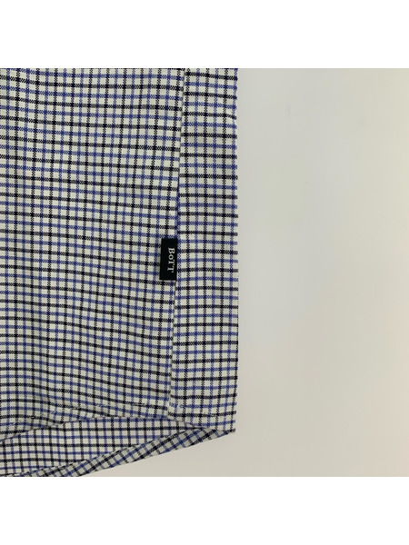 BoTT 半袖シャツ Plaid S/S Shirt L 青 253BoTT40