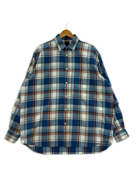 DAIWA PIER39 長袖シャツ Tech Work Shirts 青 (M)[値下]