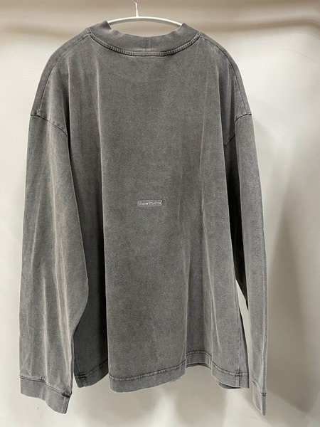 Acne Studios ウォッシュド加工 バックロゴL/Sカットソー M グレー