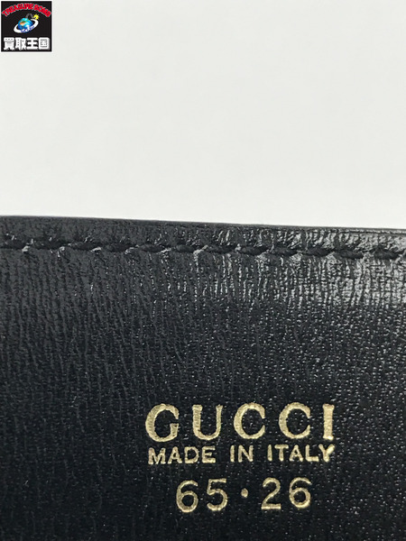GUCCI  ベルト 黒 GGバックル