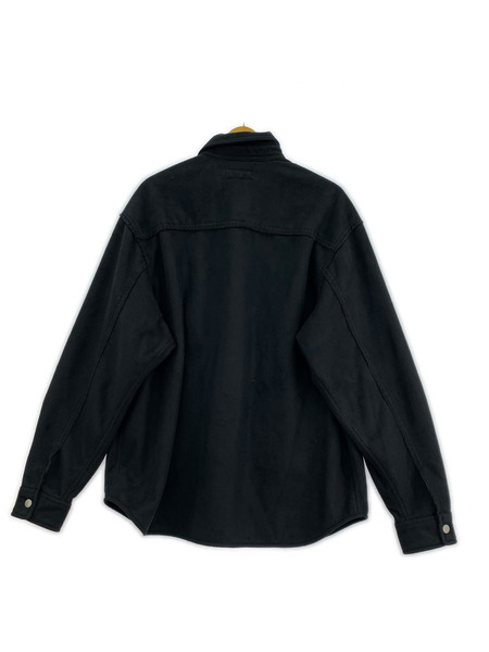 Supreme 長袖シャツ 25FW faux suede snap shirt 中古