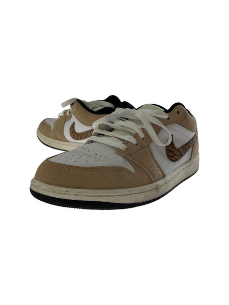 NIKE DZ4130-201 AIR JORDA1 LOW SE Brown Elephan スニーカー[値下]