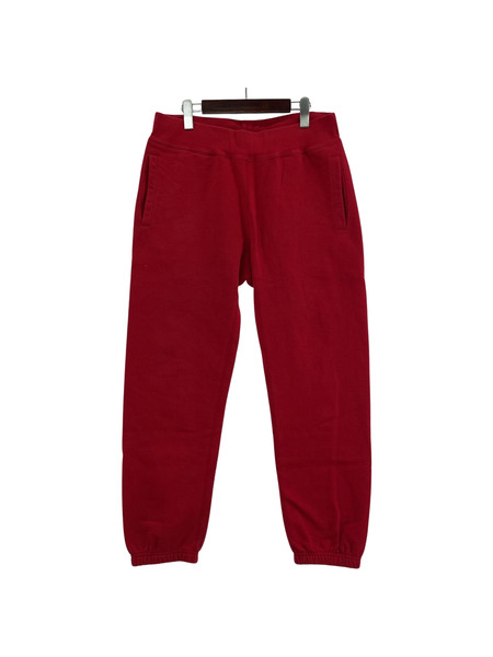Supreme パンツ Supreme バックロゴテープ スウェットパンツ 赤 (S)[値下]