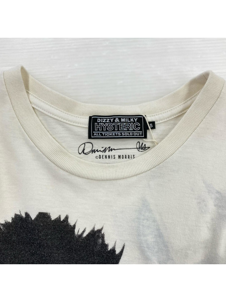 HYSTERIC GLAMOUR 半袖Tシャツ・カットソー dennis morris 白 S