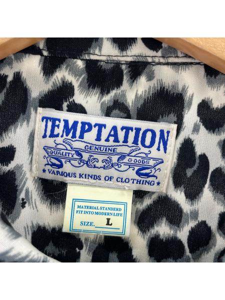 長袖シャツ TEMPTATION レオパード L