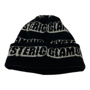 HYSTERIC GLAMOUR POST柄ニットキャップ 黒