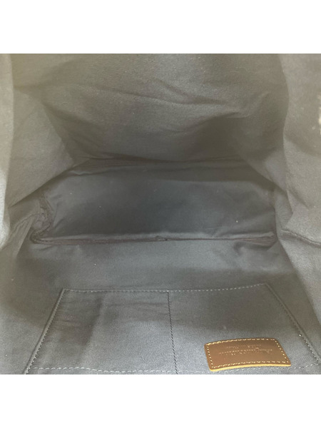 Aquascutum リュックサック・バックパック イタリア製 フェルト ダブルベルトリュック 紺