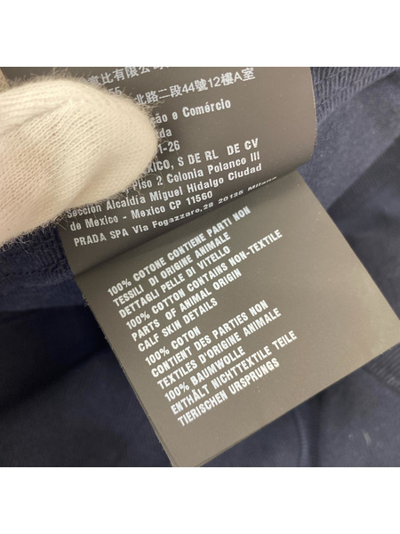 レディースラグ衣料 MIU MIU ロープデザイン ロゴ刺繍 ベースボールキャップ  M