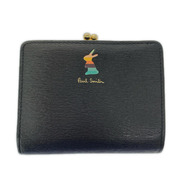 Paul Smith コンパクトウォレット マーケトリーバニー ガマ口2ツ折リ財布黒