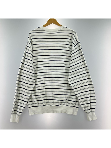 長袖Tシャツ・カットソー スウェット ボーダー  25PLS-C001