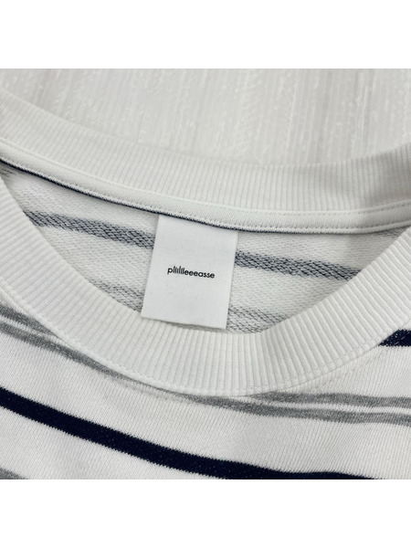 長袖Tシャツ・カットソー スウェット ボーダー  25PLS-C001