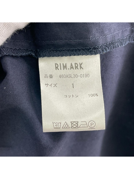 RIM.ARK ソノ他 シャツロングジャケット ネイビー