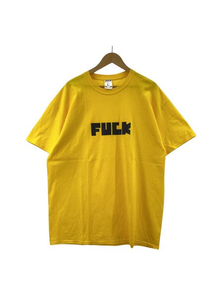 MAJOGARY　FUCK　S/Sカットソー　黄（XL）