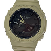 CASIO G-SHOCK デジアナ 腕時計 ベージュ/黒