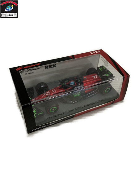 Spark 1/43 #77 Alfa Romeo F1 Team KICK C43 Belgian GP 2023