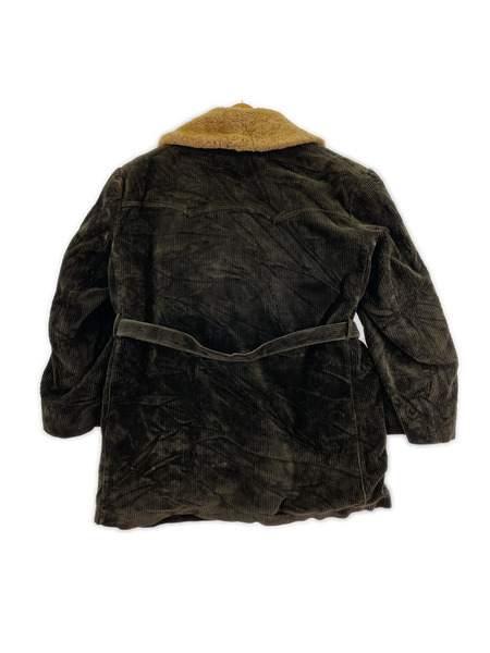 30s~ ムートンコーデュロイカーコート - ブラウン