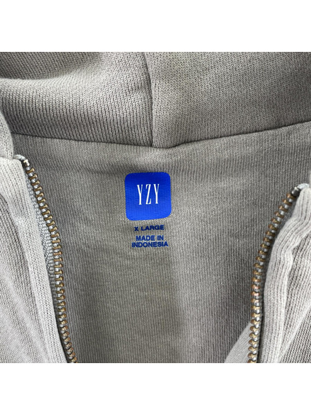 YEEZY GAP L/S スウェットジップパーカ GRY XL[値下]