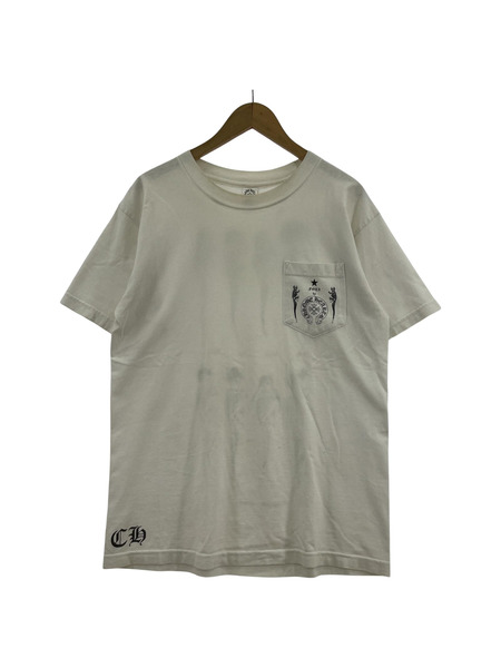 CHROME HEARTS フォティポケット バックプリント Tシャツ M ホワイト