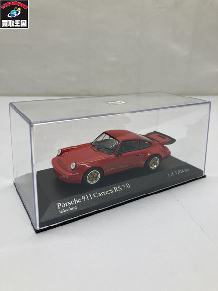 ミニチャンプス  ポルシェ 911 カレラ RS 3.0 レッド 1/43