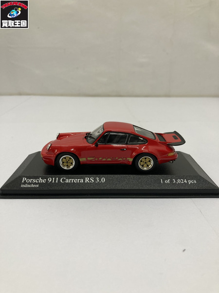 ミニチャンプス  ポルシェ 911 カレラ RS 3.0 レッド 1/43