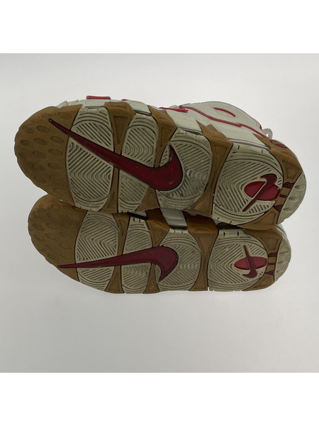 NIKE AIR MORE UPTEMPO Phantom Gym Red Gum 27.5cm DV1137-002