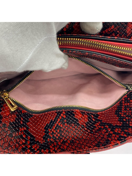 ハンドバッグ COCOCELUX GOLD/BLK/RED