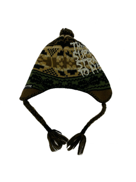 Supreme ニットキャップ ×Thrasher Earflap Beanie brown