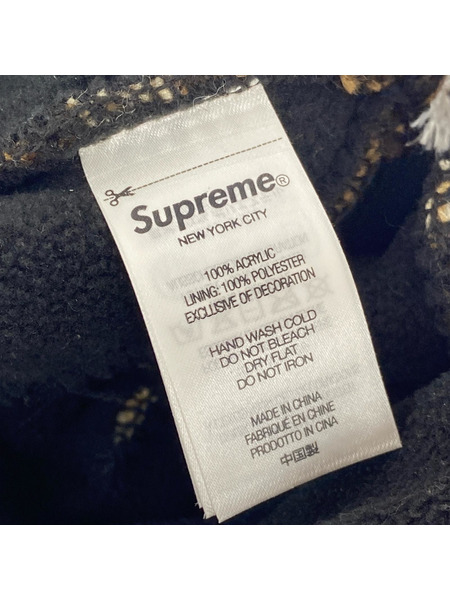 Supreme ニットキャップ ×Thrasher Earflap Beanie brown