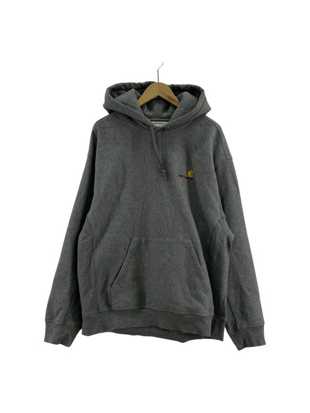 Carhartt WIP HOODED AMERICAN SCRIPT SWEAT グレー XL