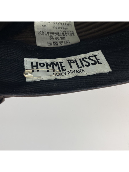 HOMME PLISSE ISSEY MIYAKE PLEATS CAP ブラウン