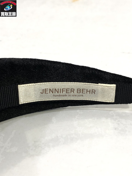 jennifer behr　ベルベットカチューシャ　BLK