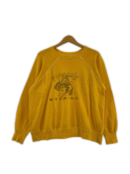 OLD・VINTAGE スウェット・トレーナー 60s Raglan Sweat 染ミ込ミ YEL