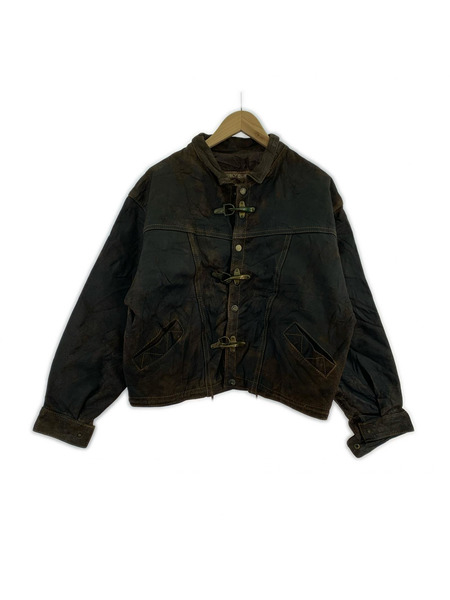 OLD・VINTAGE レザージャケット GELY CUIR Fireman Leather Jacket BRW