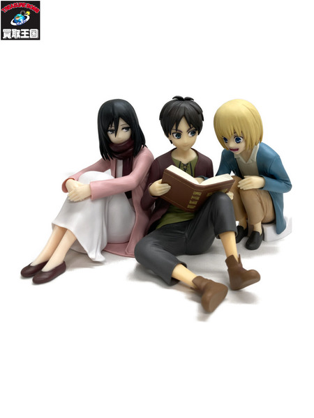 一番くじ  進撃の巨人 地鳴らし A賞 エレン＆ミカサ＆アルミン フィギュア