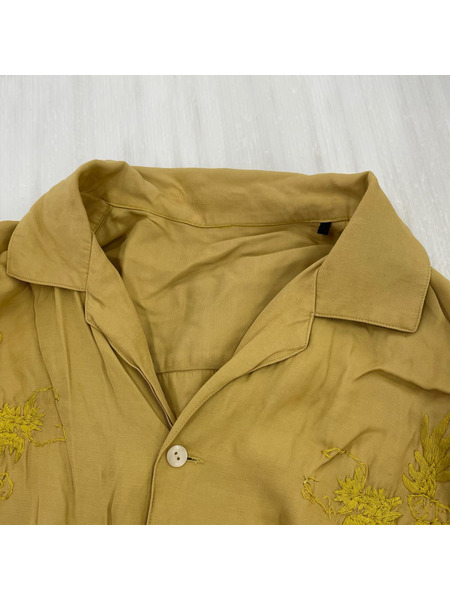 Jieda embroidery big shirt Jie-17S-SH02 黄 (1)