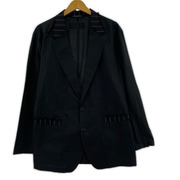 DOLCE&GABBANA テーラードジャケット・ブレザー コットン 切替 黒ストライプ