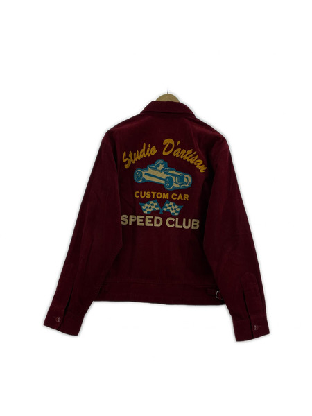 STUDIO D'ARTISAN SPEED CLUB CORDUROY JACKET 赤 40
